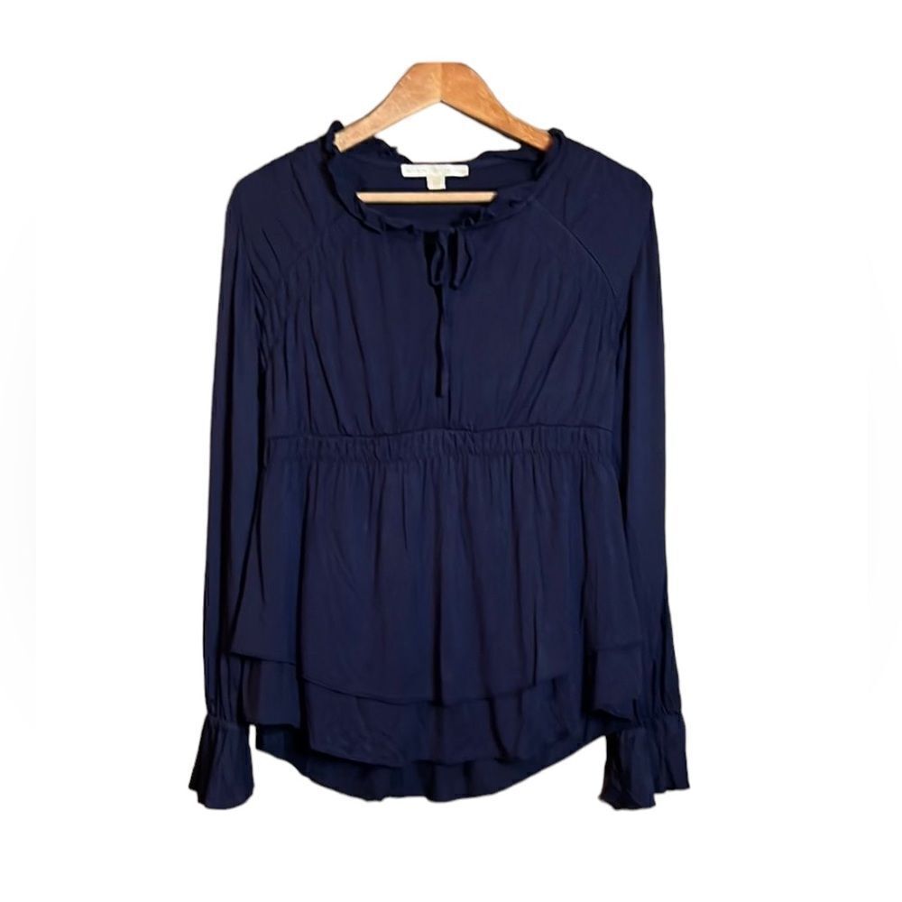 Boston Proper long sleeve Navy Blouse. Size medium